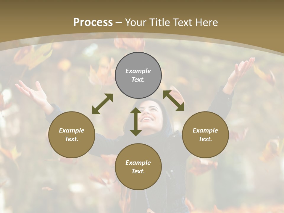 Woman Young Smile PowerPoint Template