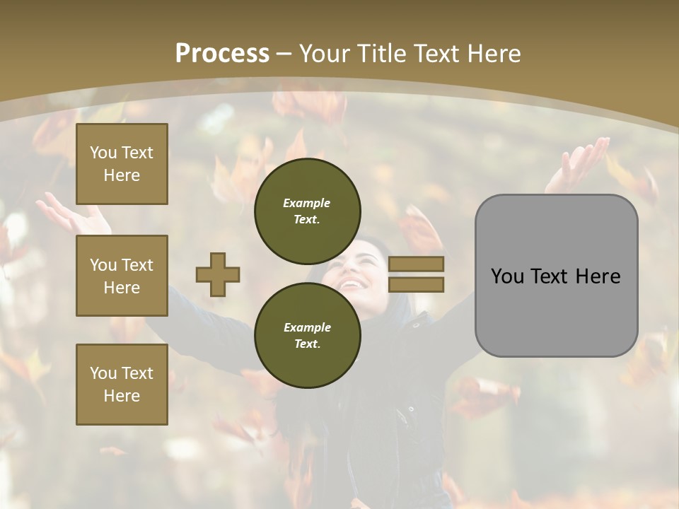 Woman Young Smile PowerPoint Template