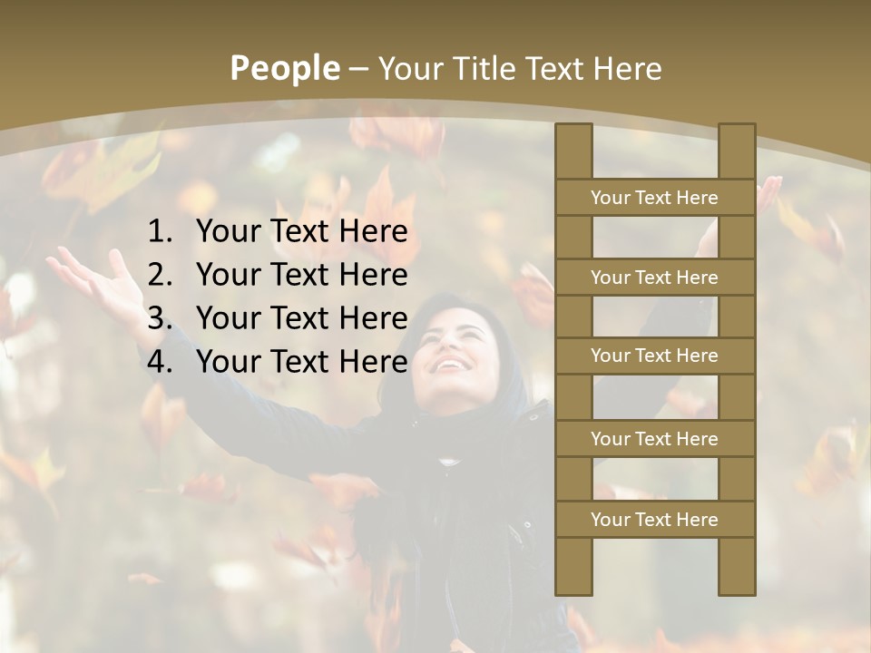 Woman Young Smile PowerPoint Template