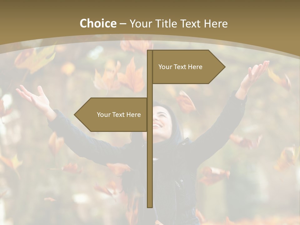 Woman Young Smile PowerPoint Template