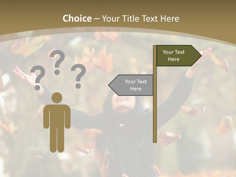 Woman Young Smile PowerPoint Template