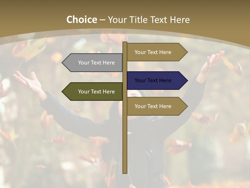 Woman Young Smile PowerPoint Template