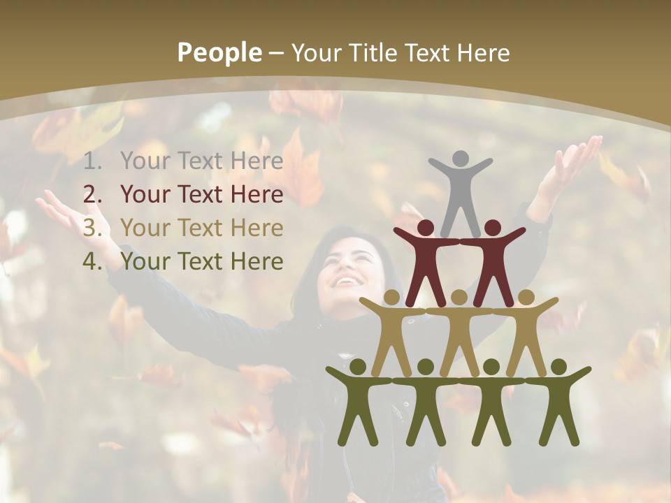 Woman Young Smile PowerPoint Template