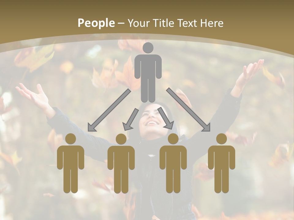 Woman Young Smile PowerPoint Template