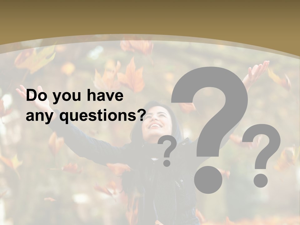 Woman Young Smile PowerPoint Template