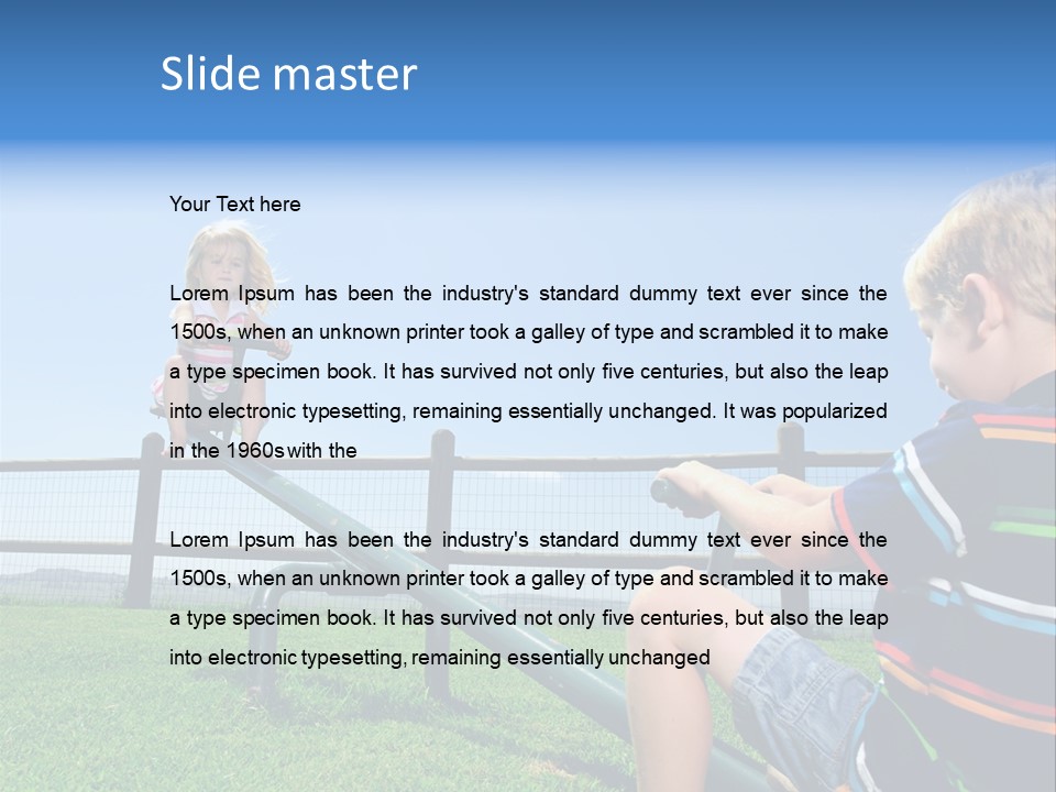 Enjoy Toddler Childhood PowerPoint Template