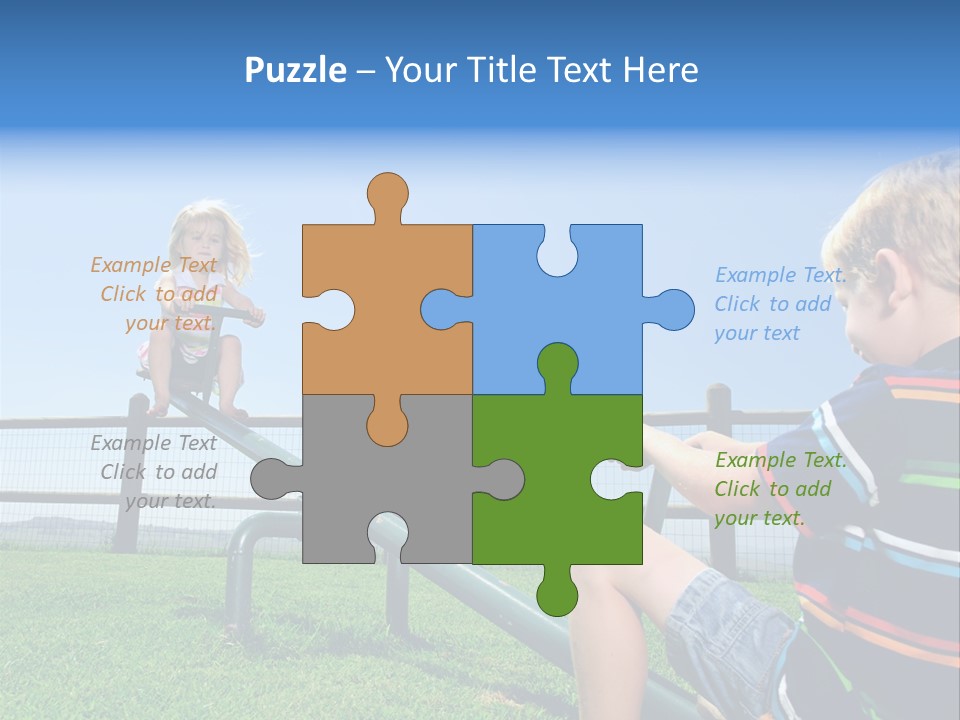 Enjoy Toddler Childhood PowerPoint Template