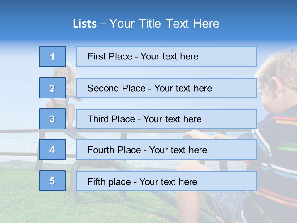 Enjoy Toddler Childhood PowerPoint Template