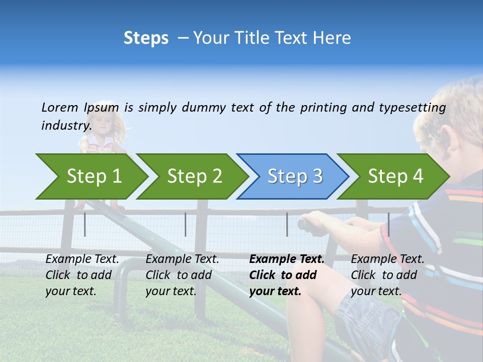 Enjoy Toddler Childhood PowerPoint Template
