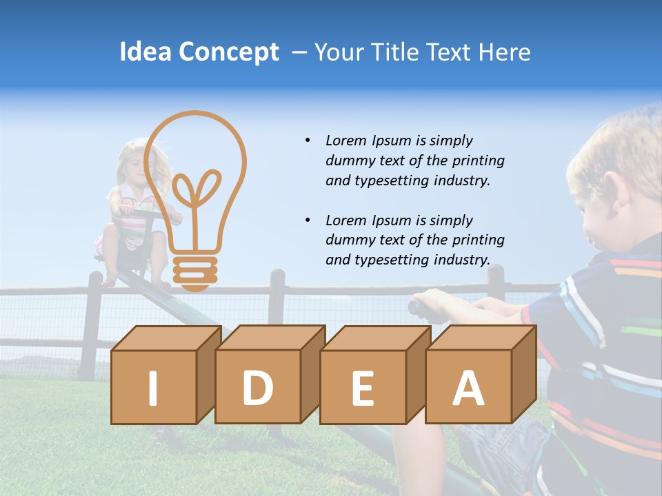 Enjoy Toddler Childhood PowerPoint Template