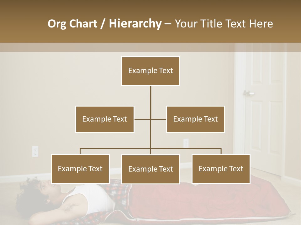 Full Floor Sleeping PowerPoint Template