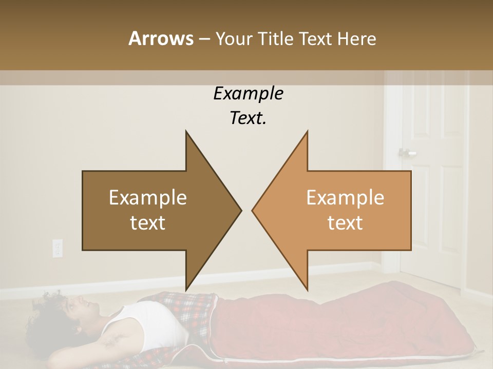 Full Floor Sleeping PowerPoint Template