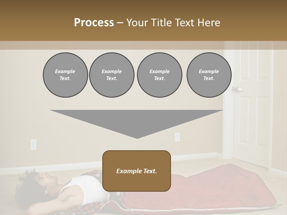 Full Floor Sleeping PowerPoint Template