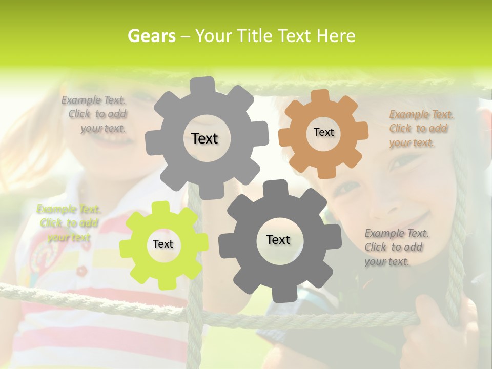 Male Activity Posing PowerPoint Template