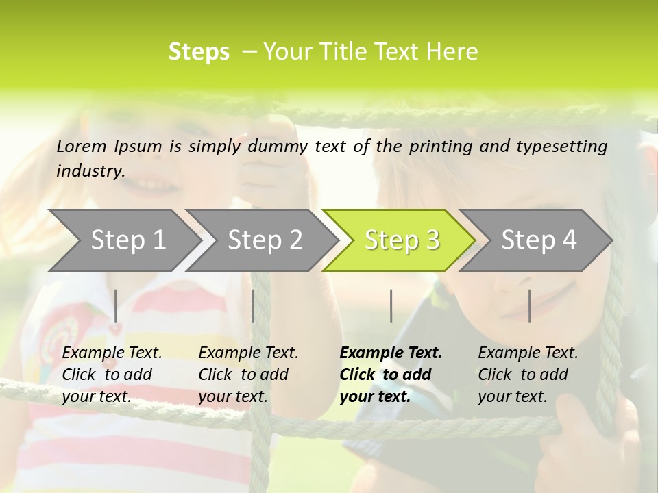 Male Activity Posing PowerPoint Template
