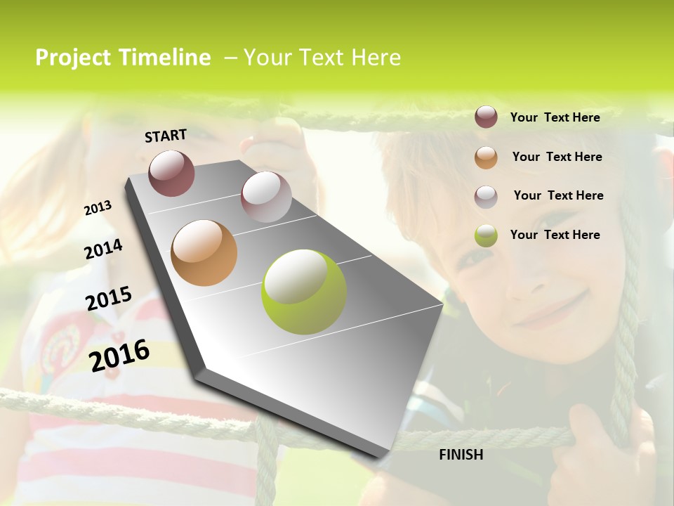 Male Activity Posing PowerPoint Template