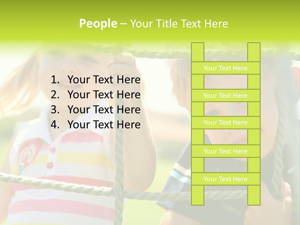 Male Activity Posing PowerPoint Template