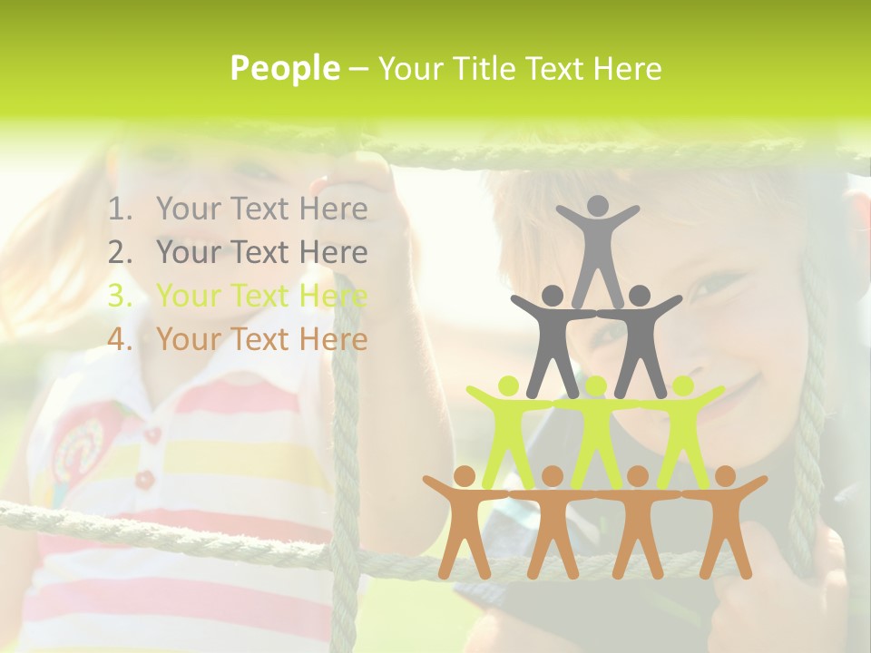 Male Activity Posing PowerPoint Template