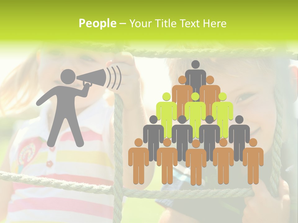 Male Activity Posing PowerPoint Template