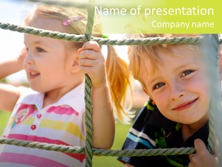 Love Childhood Toddler PowerPoint Template