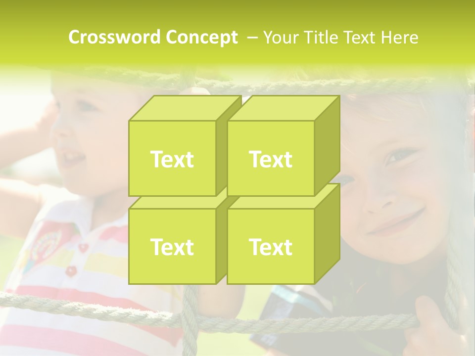 Love Childhood Toddler PowerPoint Template