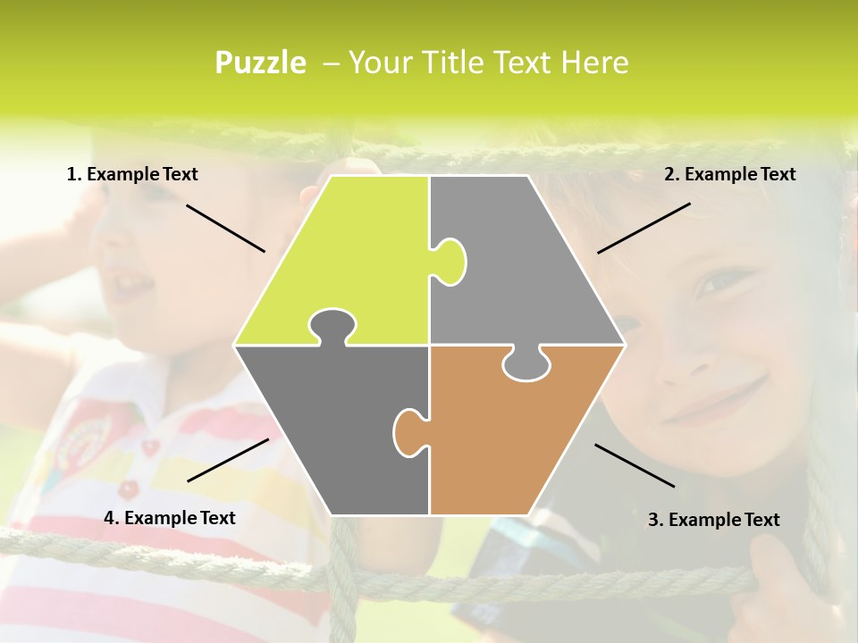 Love Childhood Toddler PowerPoint Template