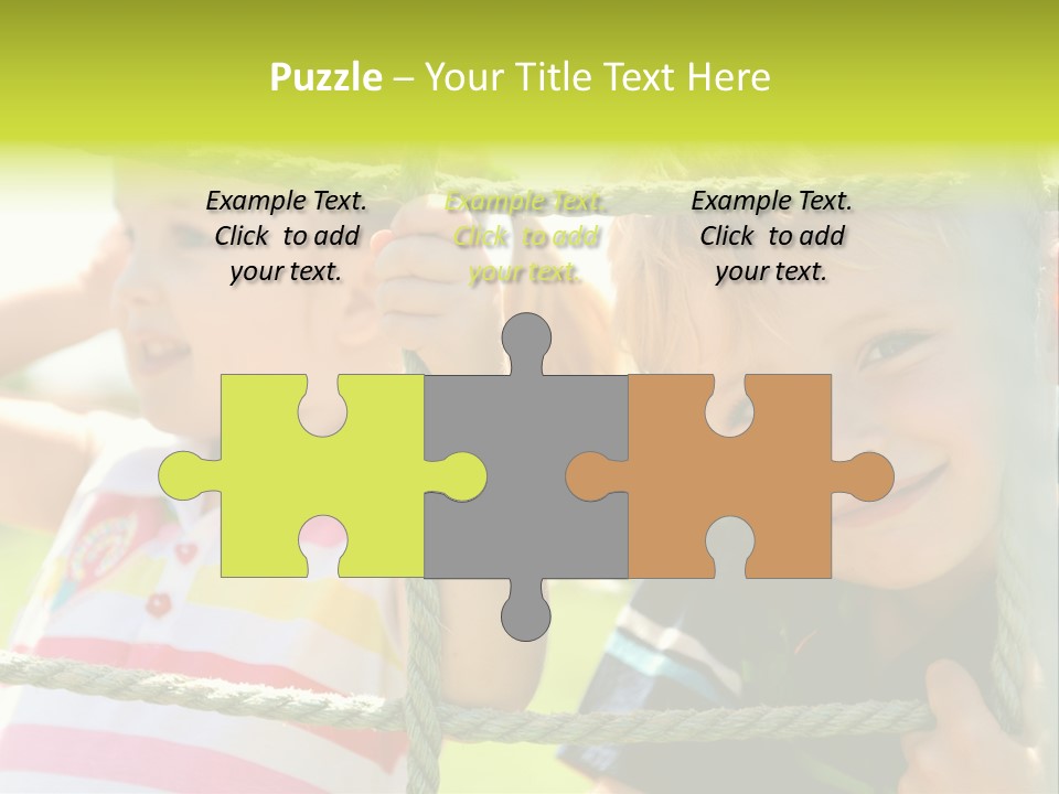 Love Childhood Toddler PowerPoint Template