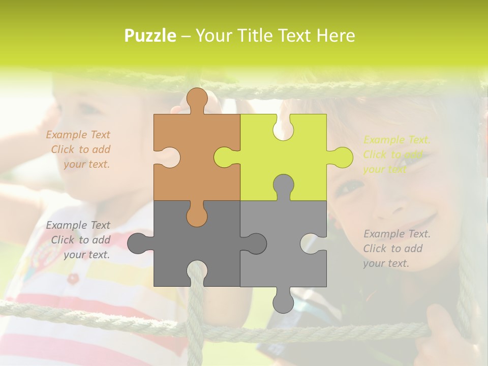 Love Childhood Toddler PowerPoint Template