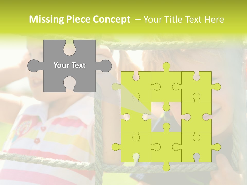 Love Childhood Toddler PowerPoint Template