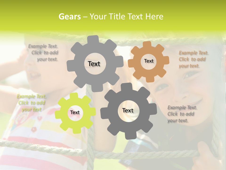 Love Childhood Toddler PowerPoint Template