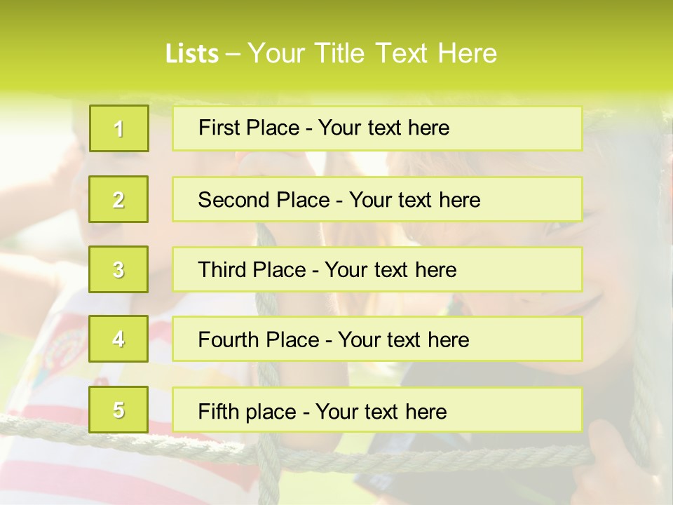 Love Childhood Toddler PowerPoint Template