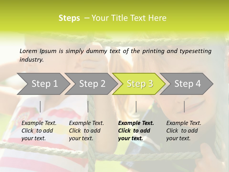 Love Childhood Toddler PowerPoint Template