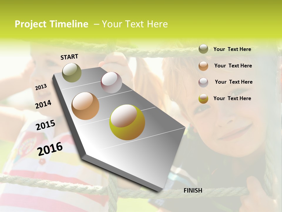 Love Childhood Toddler PowerPoint Template