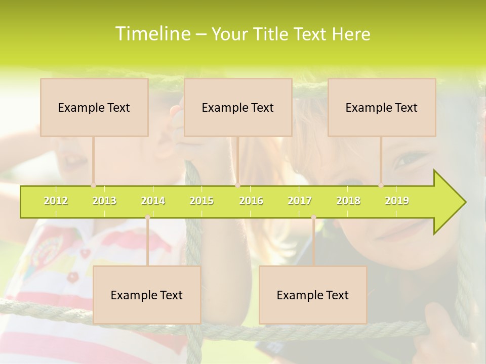 Love Childhood Toddler PowerPoint Template