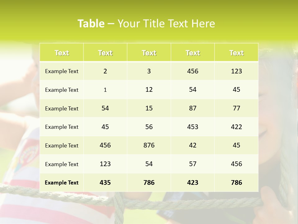 Love Childhood Toddler PowerPoint Template