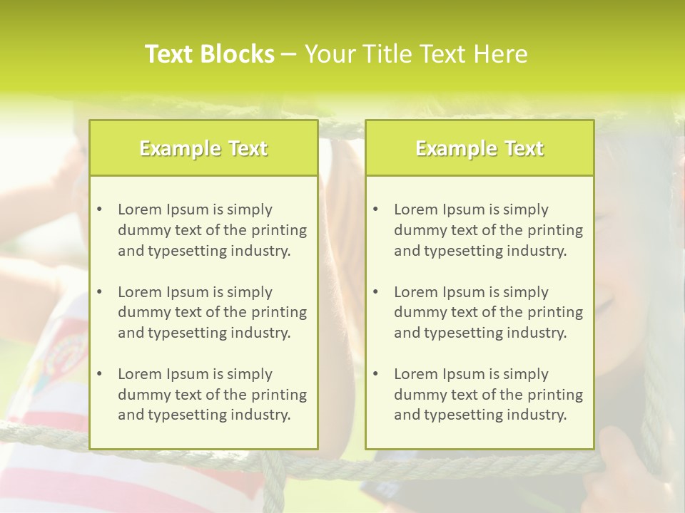 Love Childhood Toddler PowerPoint Template