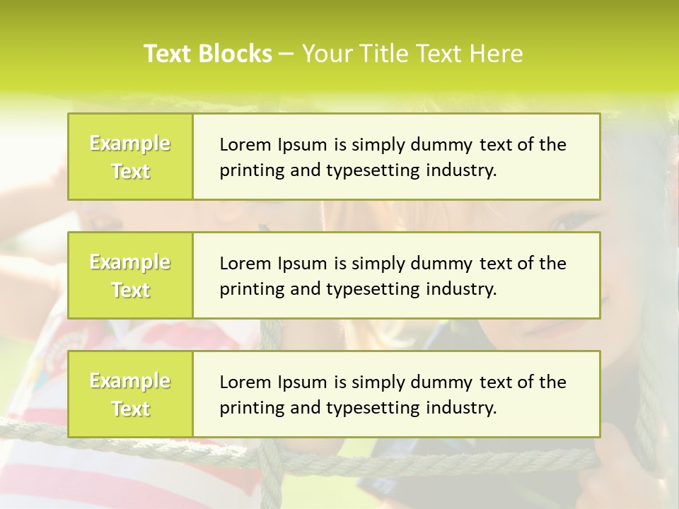 Love Childhood Toddler PowerPoint Template