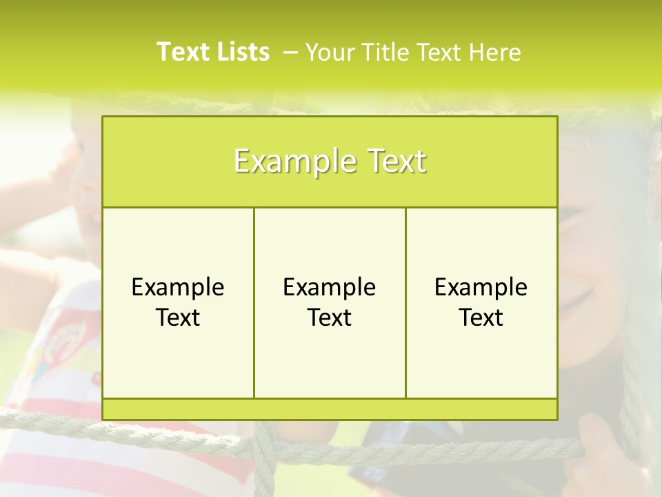 Love Childhood Toddler PowerPoint Template