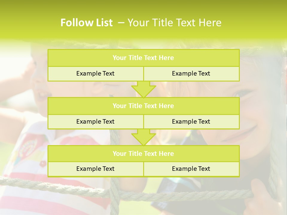 Love Childhood Toddler PowerPoint Template