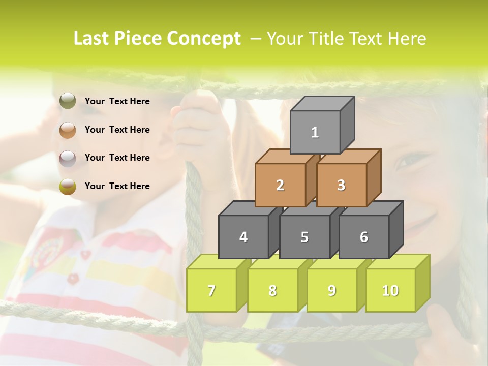 Love Childhood Toddler PowerPoint Template