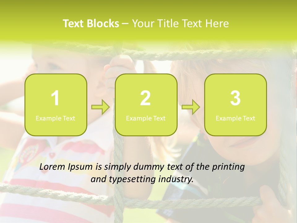 Love Childhood Toddler PowerPoint Template