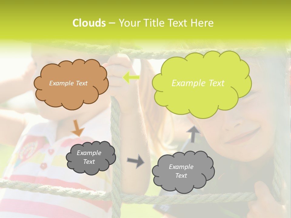 Love Childhood Toddler PowerPoint Template