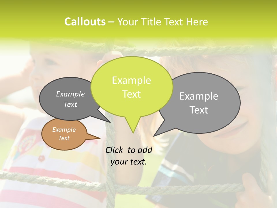 Love Childhood Toddler PowerPoint Template