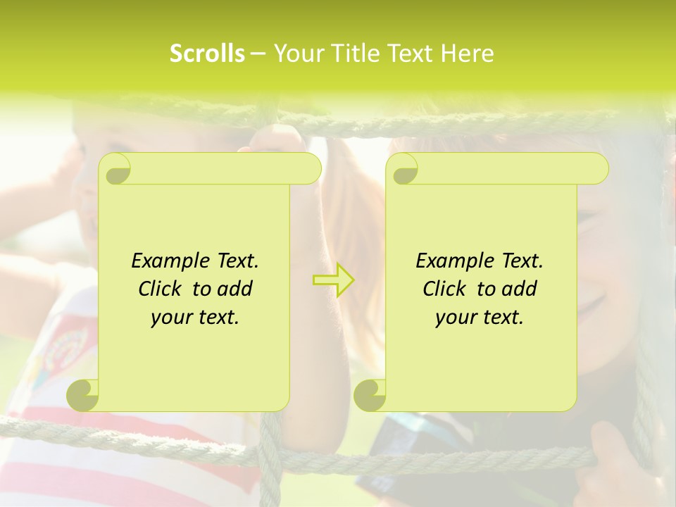 Love Childhood Toddler PowerPoint Template