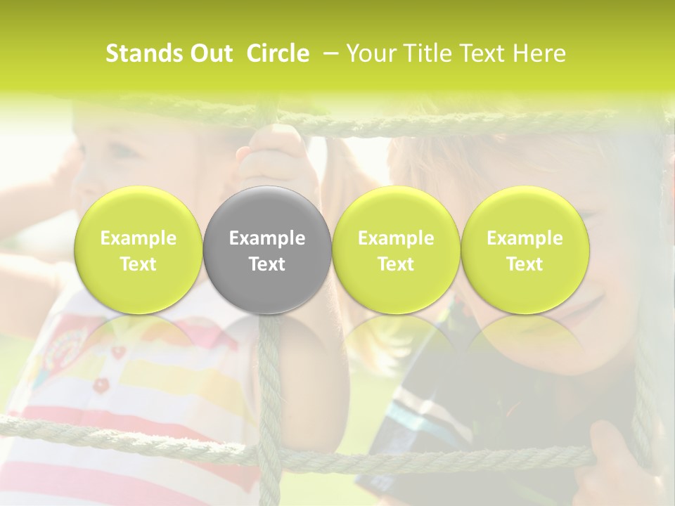 Love Childhood Toddler PowerPoint Template