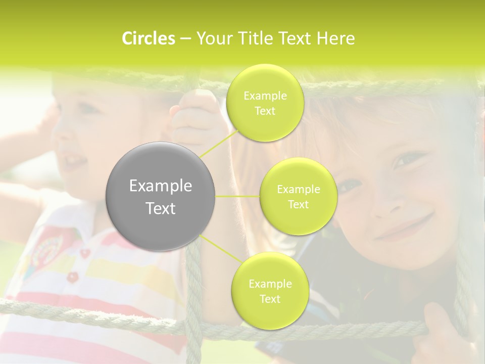 Love Childhood Toddler PowerPoint Template