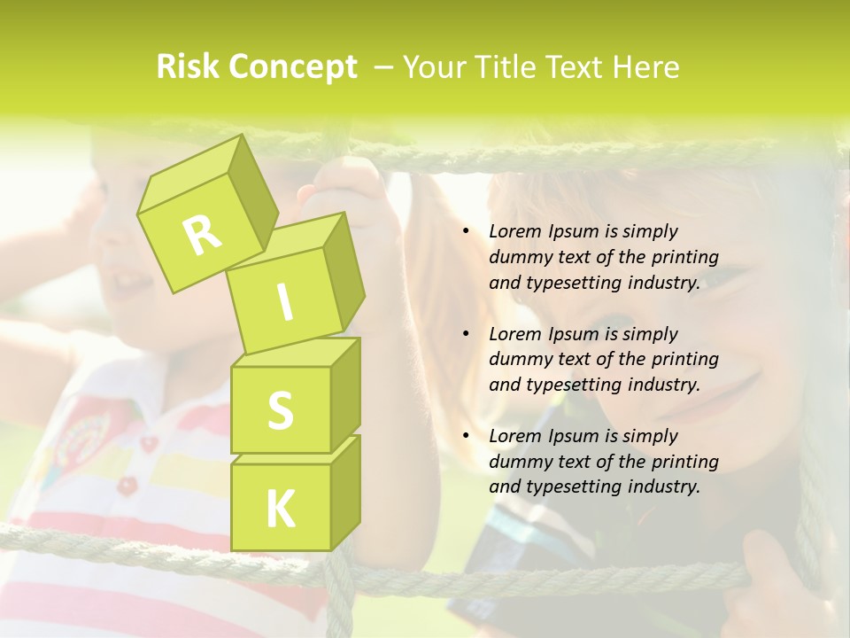 Love Childhood Toddler PowerPoint Template