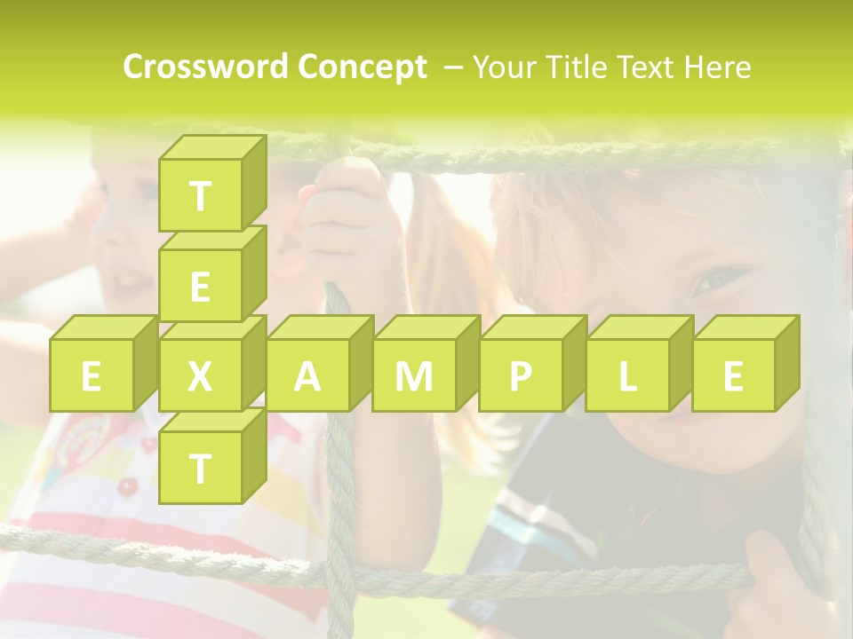 Love Childhood Toddler PowerPoint Template