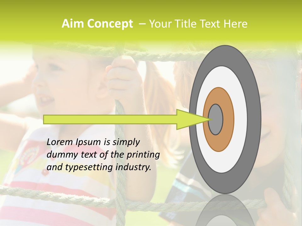 Love Childhood Toddler PowerPoint Template