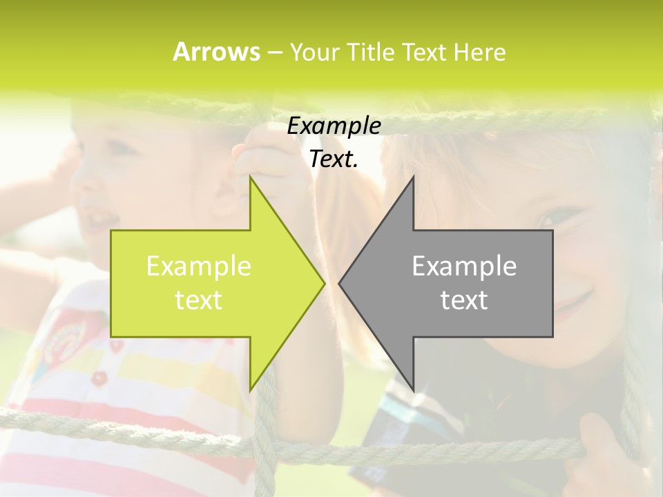 Love Childhood Toddler PowerPoint Template